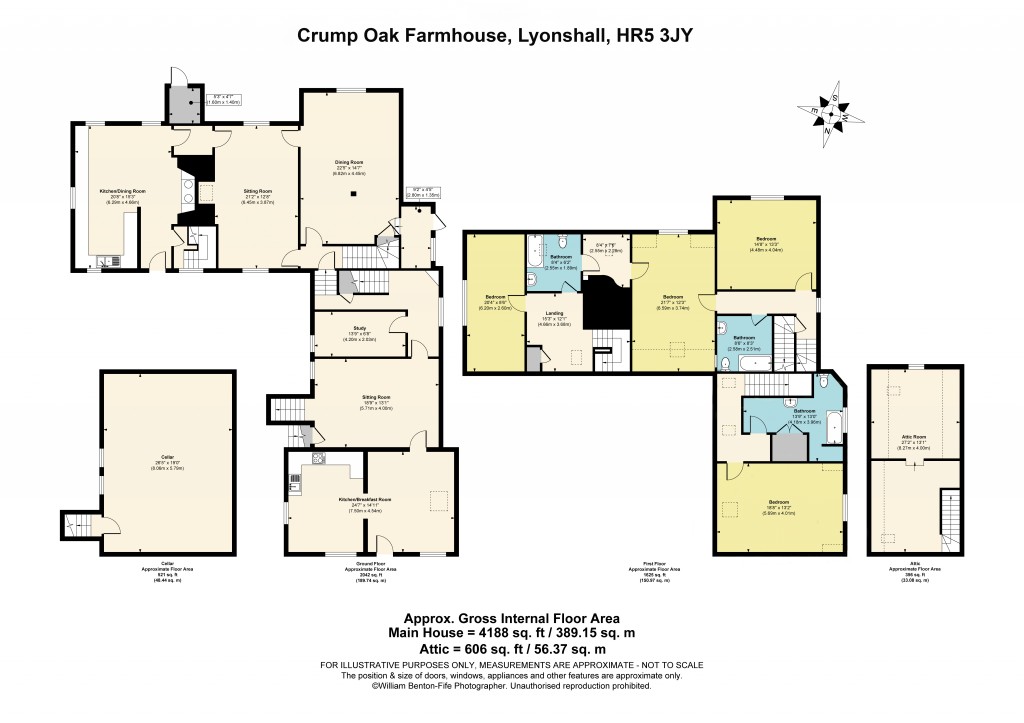 Floorplans For Lyonshall, Kington, Herefordshire