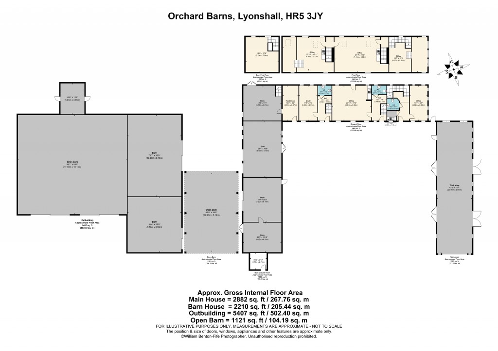 Floorplans For Lyonshall, Kington, Herefordshire