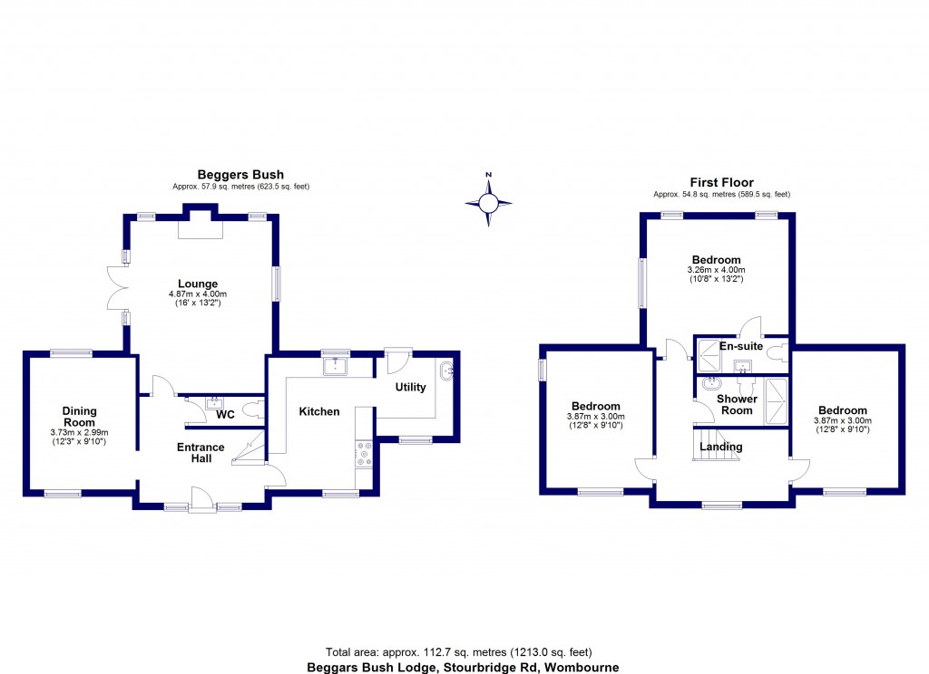 Floorplans For Stourbridge Road, Wombourne, Wolverhampton