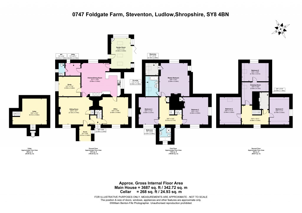 Floorplans For Steventon, Ludlow, Shropshire