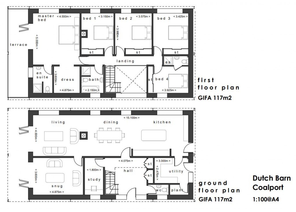 Floorplans For Sutton Wood, Shifnal, Shropshire