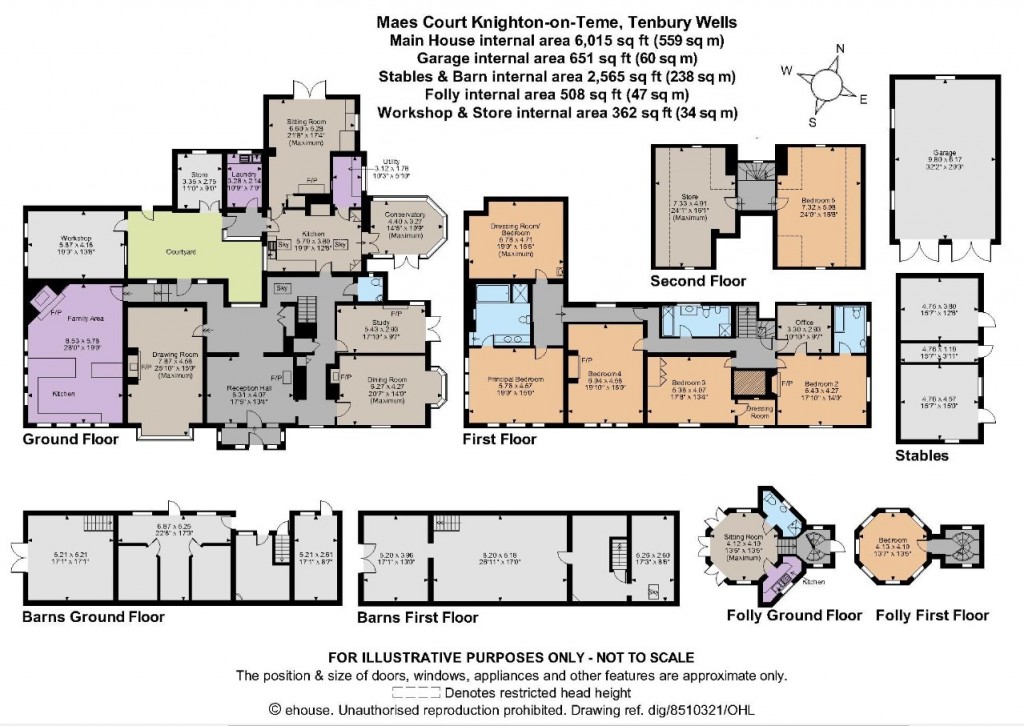 Floorplans For Knighton-on-Teme, Tenbury Wells, Worcestershire