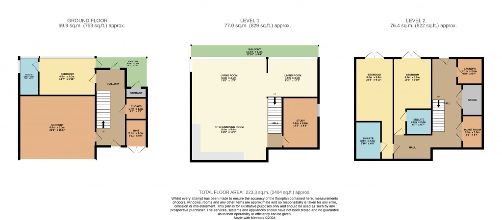 Floorplans For Clive Avenue, Church Stretton