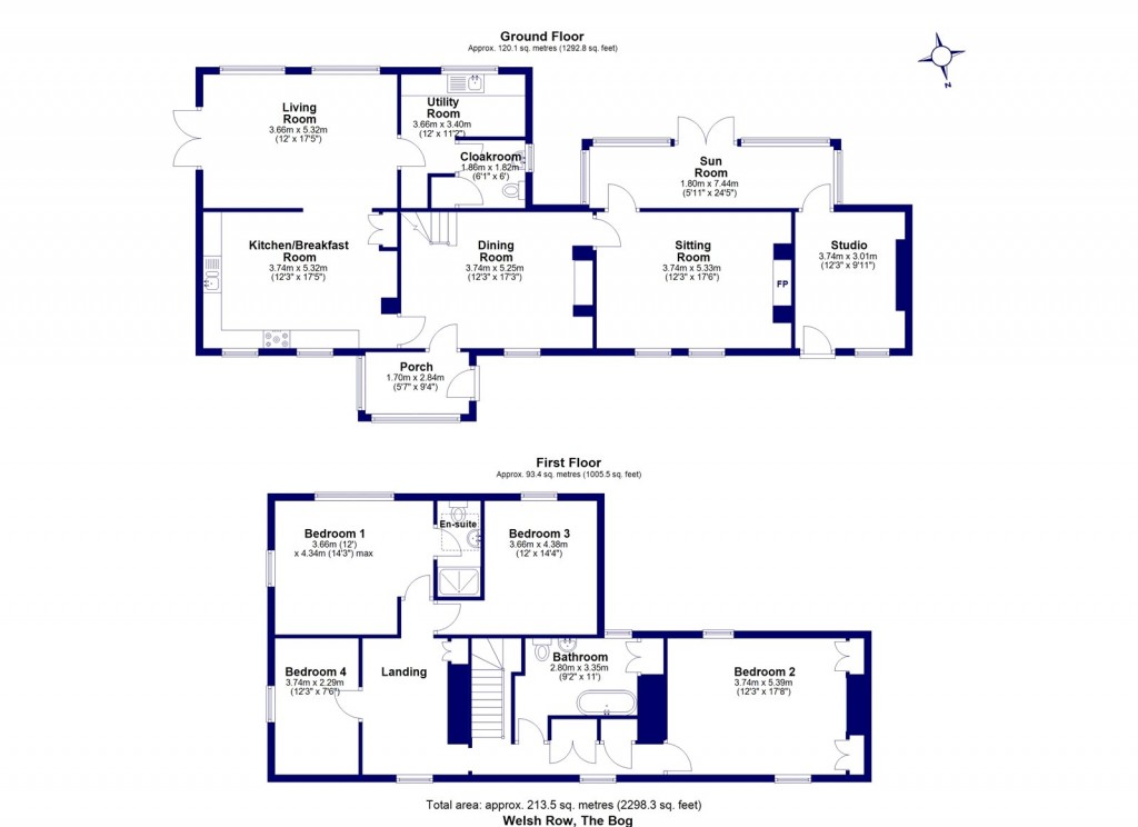 Floorplans For The Bog, Minsterley, Shrewsbury