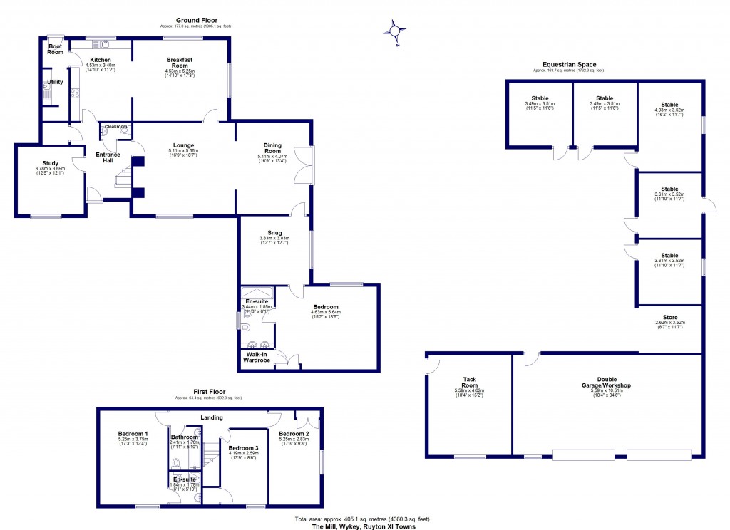 Floorplans For Wykey, Ruyton XI Towns, Shrewsbury