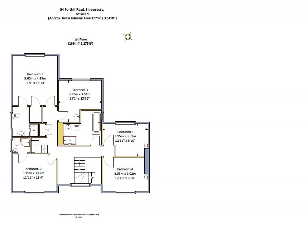 Floorplans For Port Hill Road, Shrewsbury