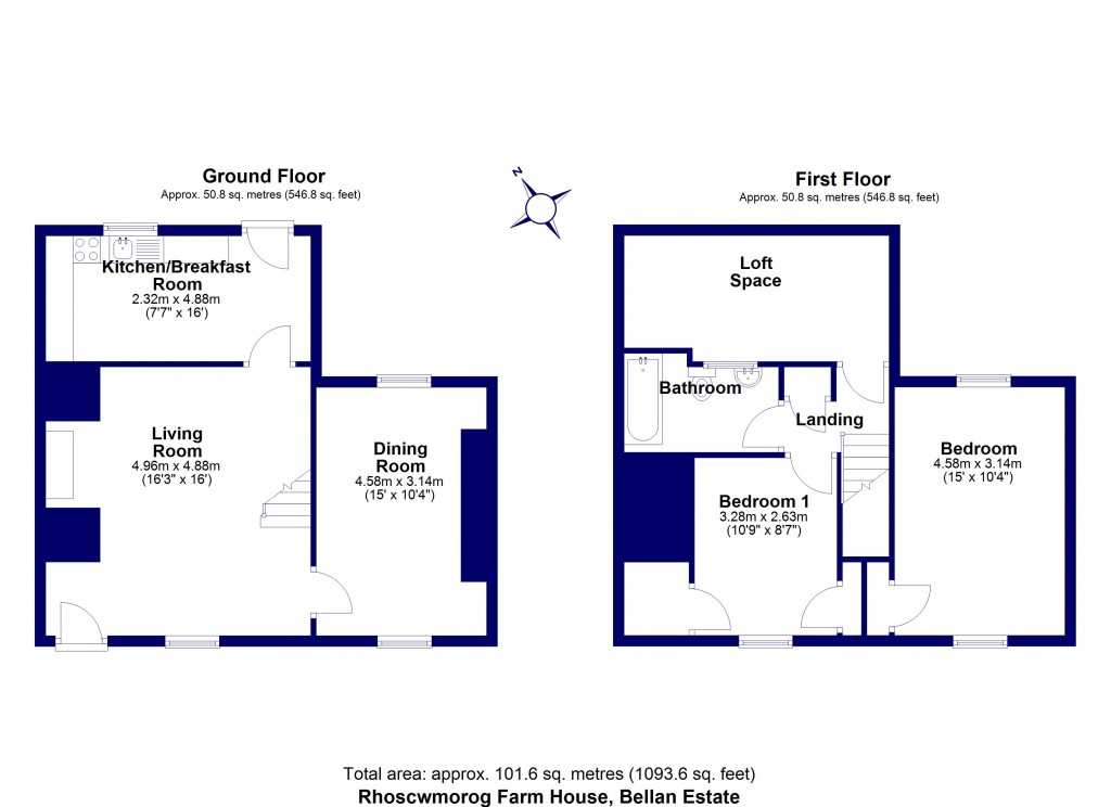 Floorplans For Llanerfyl, Welshpool, Powys