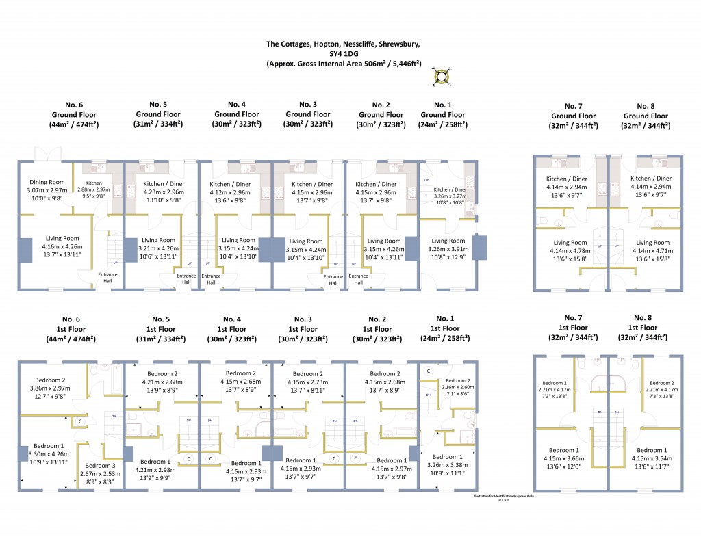 Floorplans For Hopton, Nescliffe, Shropshire