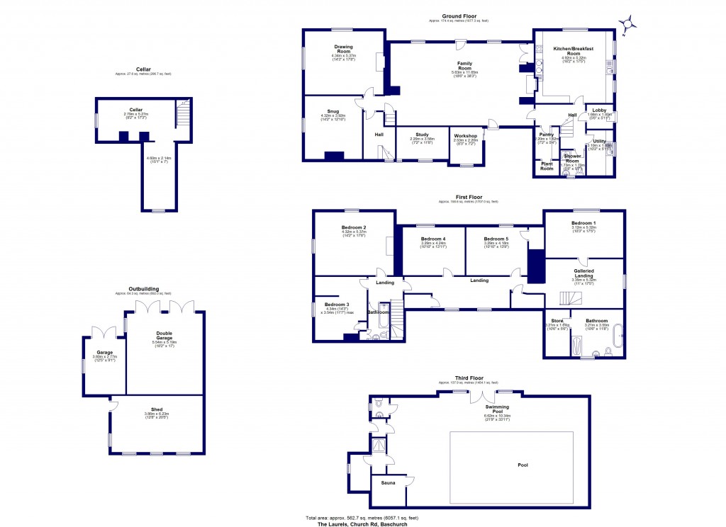 Floorplans For Church Road, Baschurch, Shrewsbury