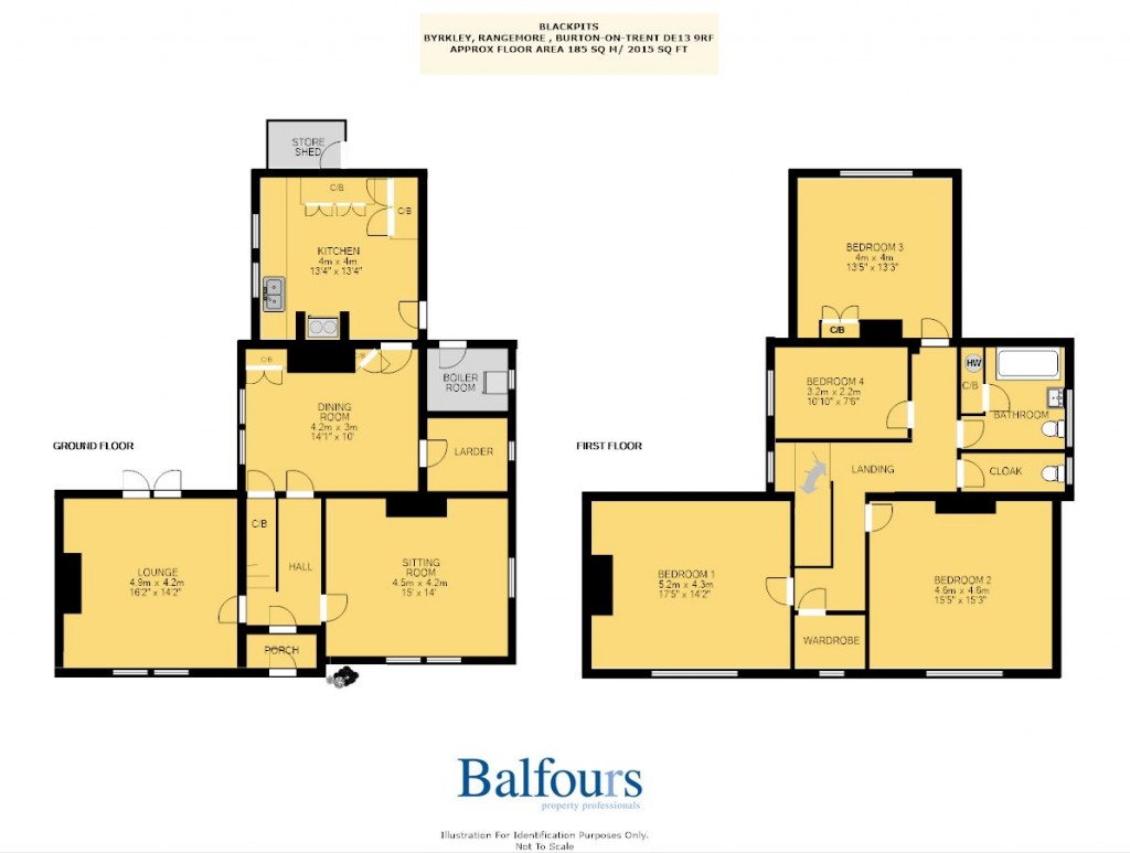 Floorplans For Needwood Road, Byrkley, Rangemore