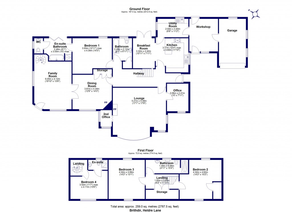 Floorplans For Buttington, Welshpool, Powys