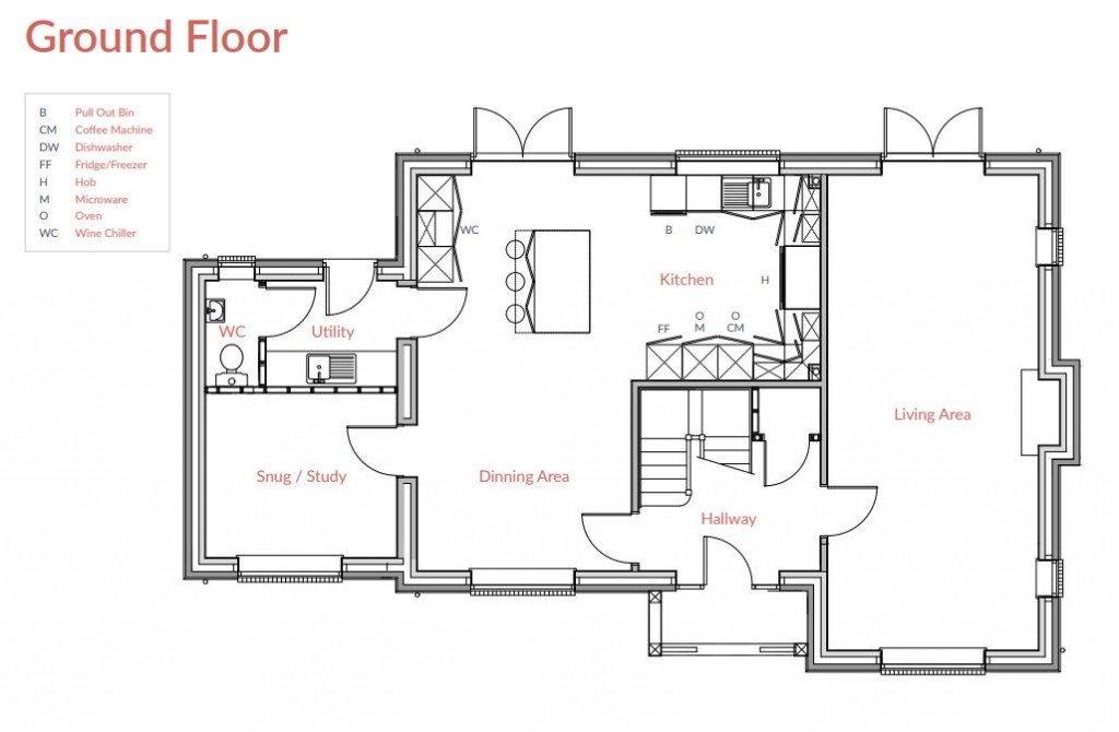 Floorplans For Grafton, Montford Bridge, Shrewsbury