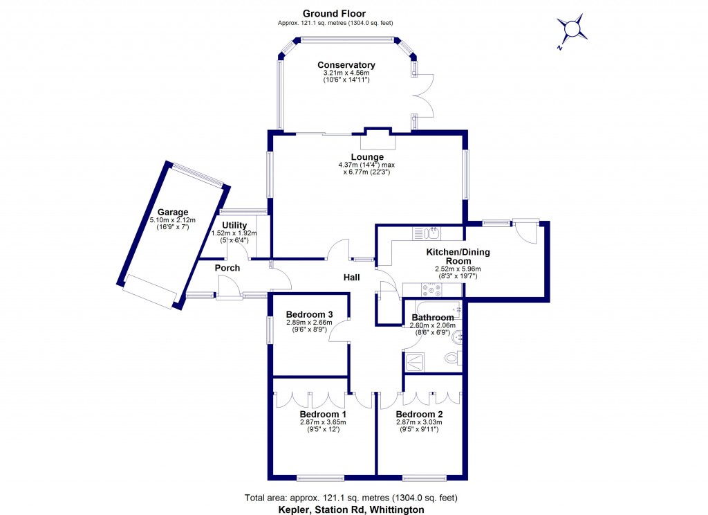 Floorplans For Station Road, Whittington, Oswestry