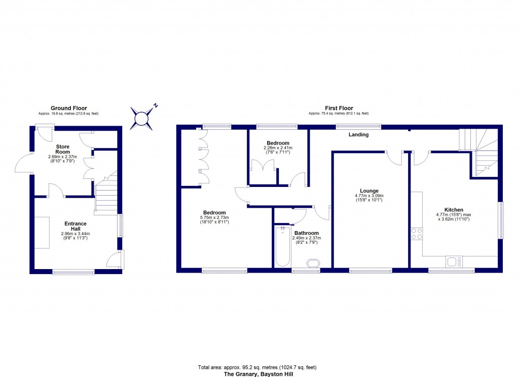 Floorplans For Lythwood, Bayston Hill, Shrewsbury