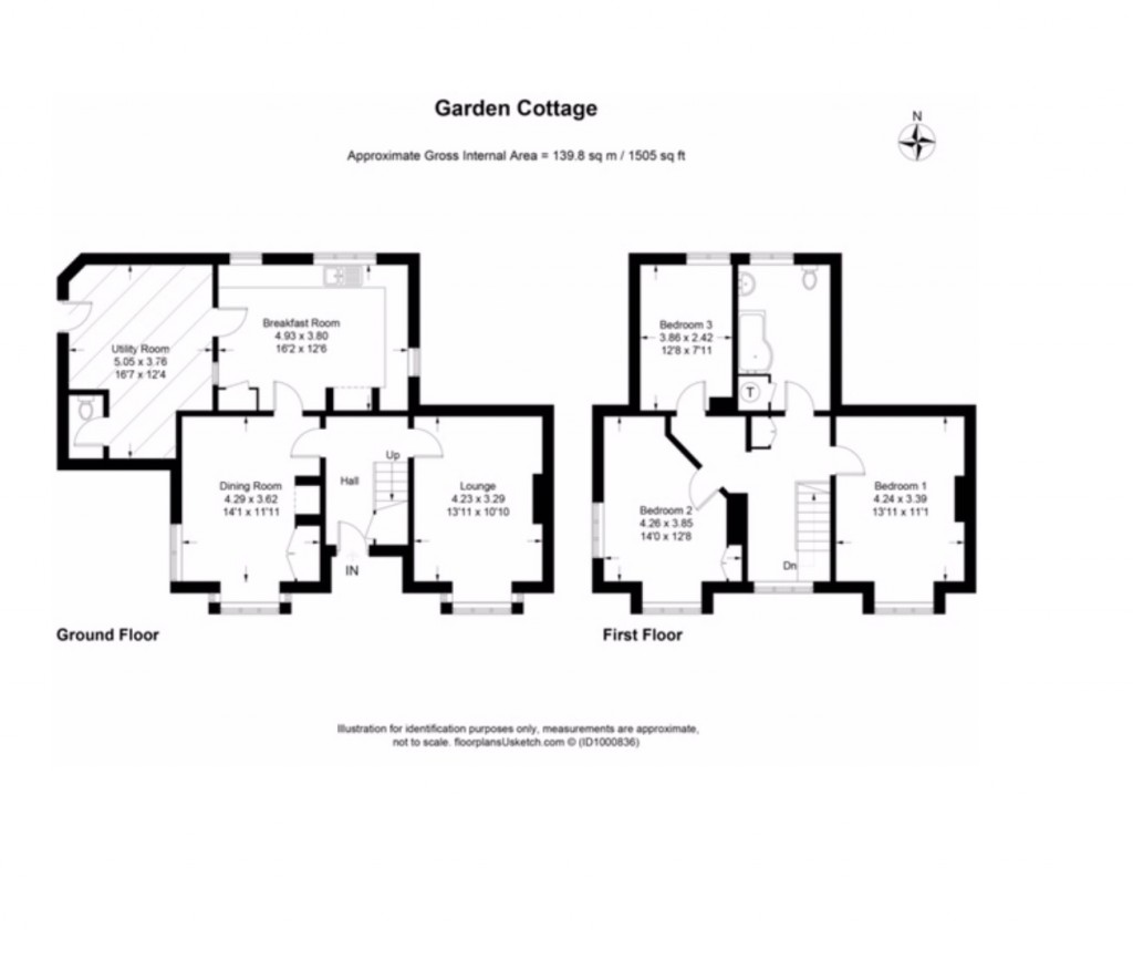 Floorplans For Yeaton Peverey, Bomere Heath, Shrewsbury