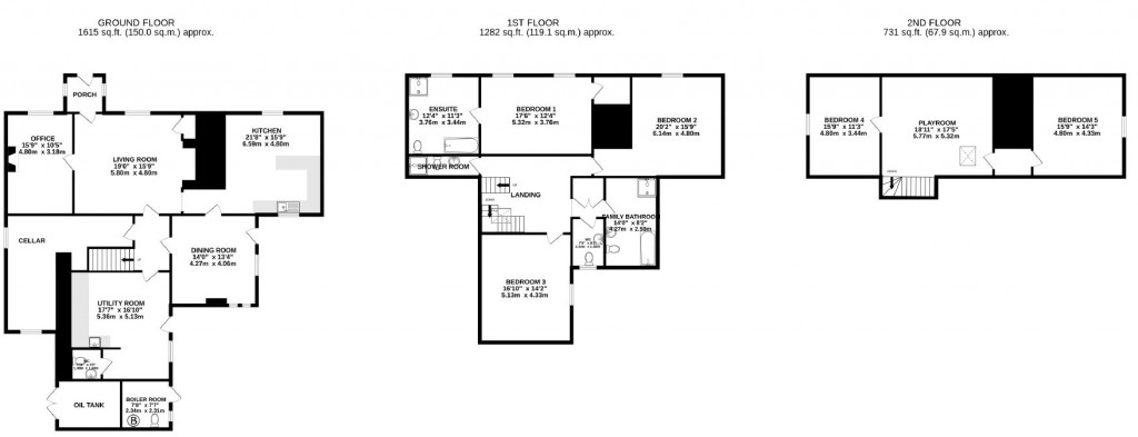 Floorplans For Eyton, Lydbury North, Shropshire