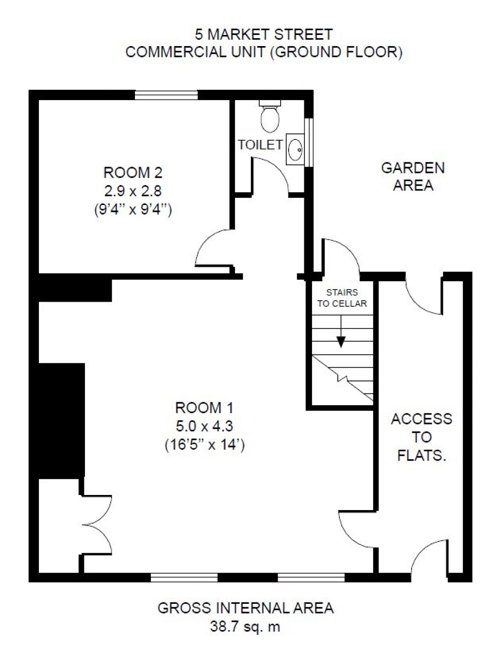 Floorplans For Market Street, Ludlow, Shropshire