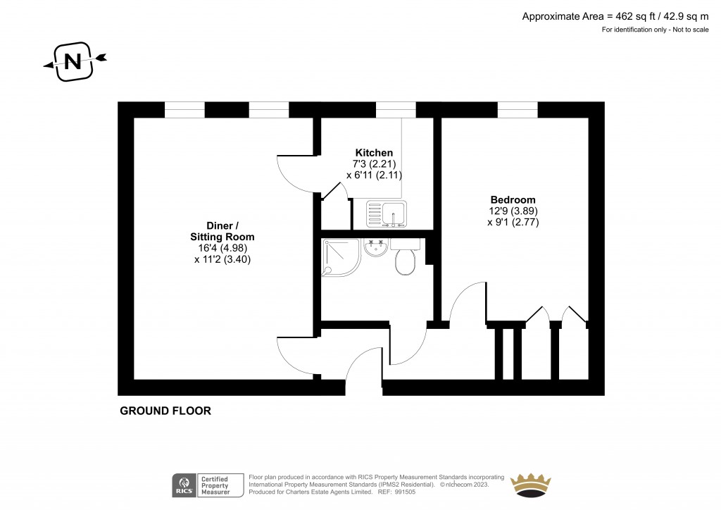 Floorplans For Roman Row, Bishops Waltham, Southampton, Hampshire, SO32