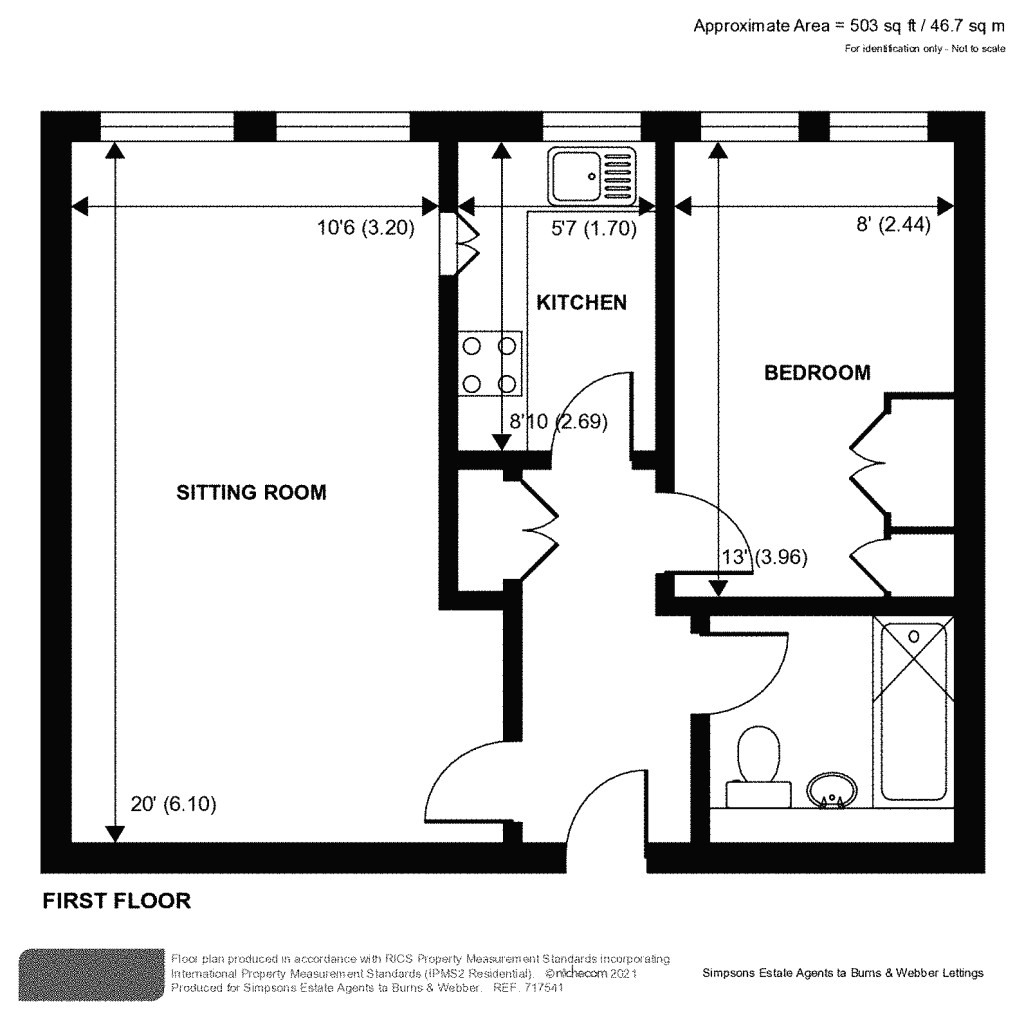 Floorplans For Harvey Lodge, Harvey Road, Guildford, GU1