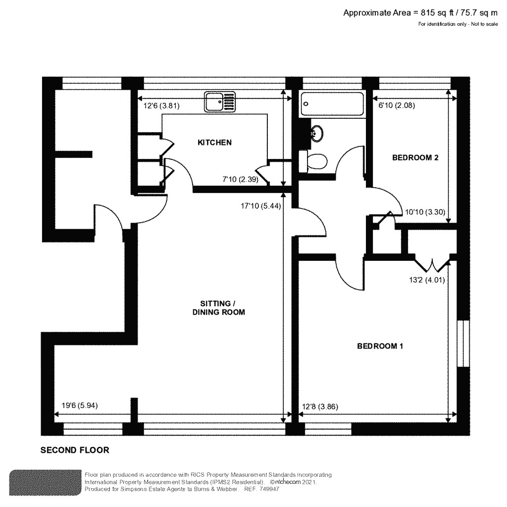 Floorplans For Eaton Court, Boxgrove Avenue, Guildford, GU1