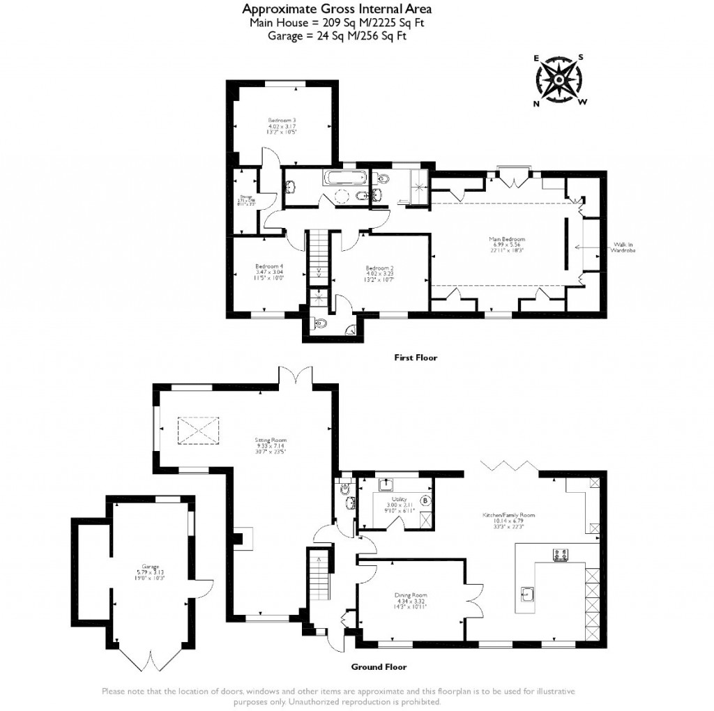 Floorplans For Pincotts Lane, West Horsley, KT24