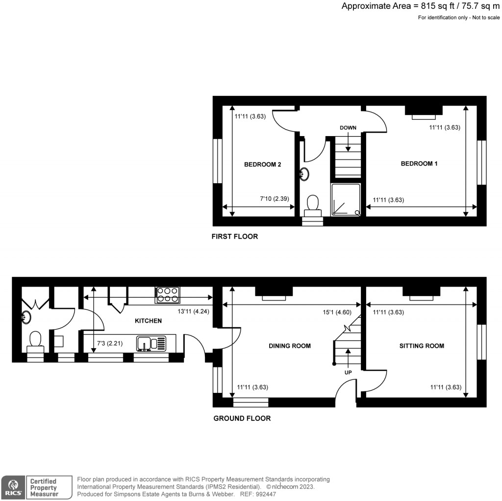 Floorplans For Long Reach, West Horsley, Leatherhead, KT24