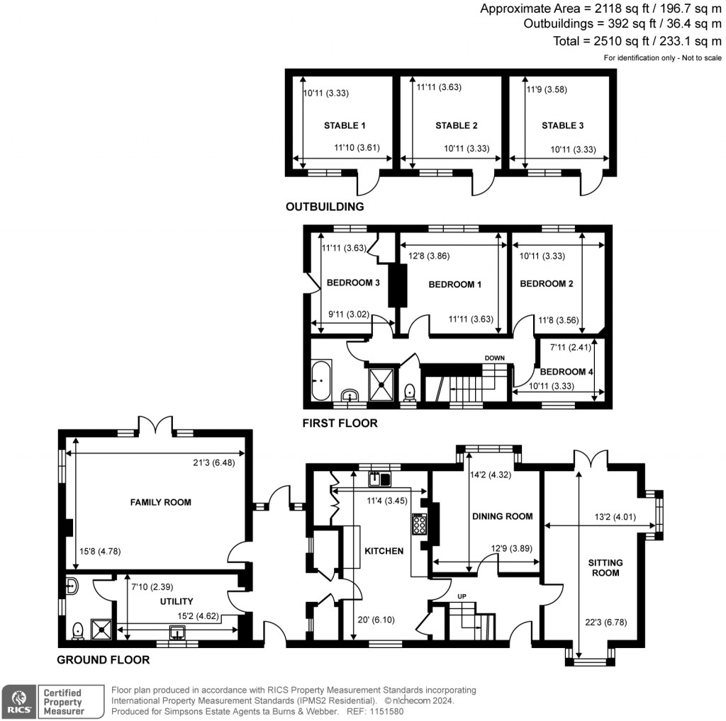 Floorplans For Pinks Hill, Wood Street Village, Guildford, GU3