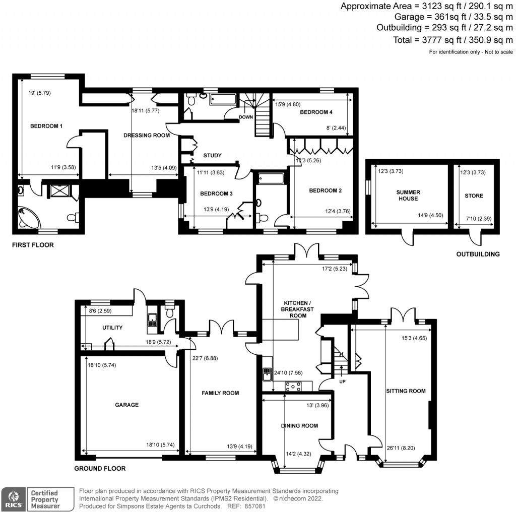 Floorplans For Seven Hills Road, Cobham, KT11