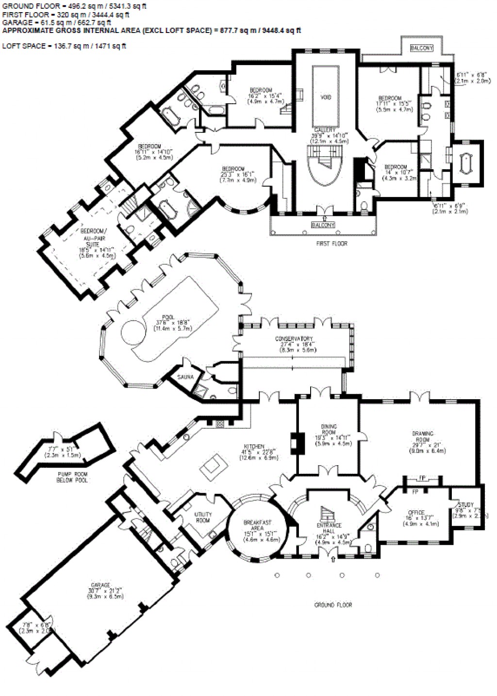 Floorplans For Kings Warren, Oxshott, KT22