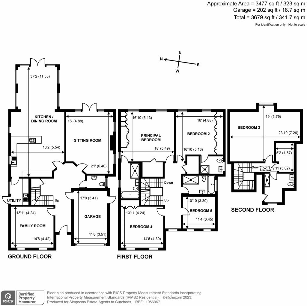 Floorplans For Fairmile Lane, Cobham, KT11