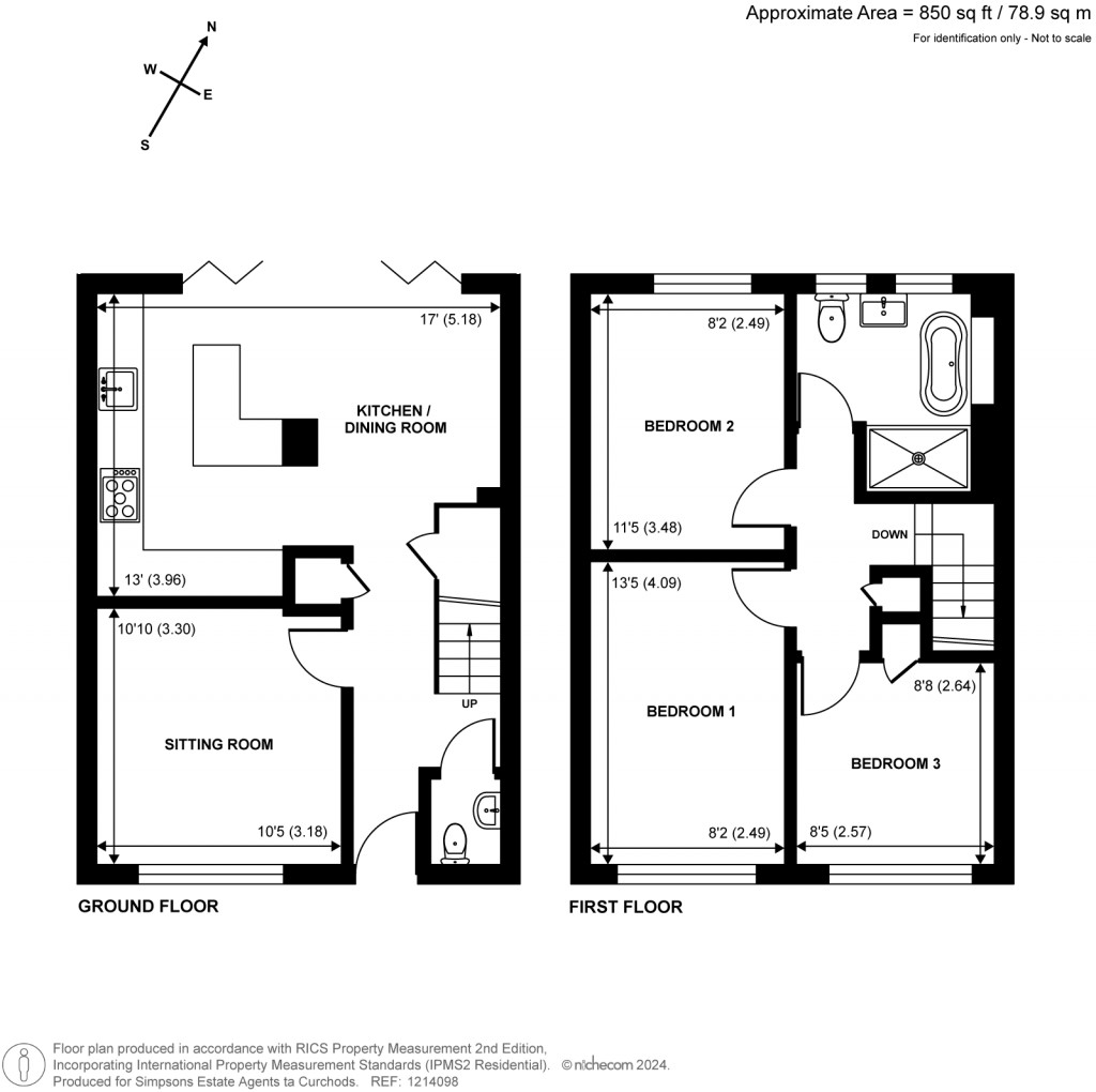 Floorplans For Copse Road, Cobham, KT11