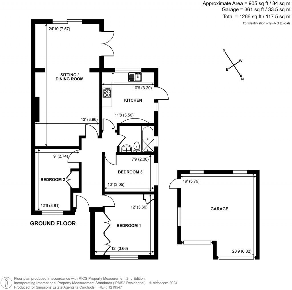 Floorplans For French Gardens, Cobham, KT11