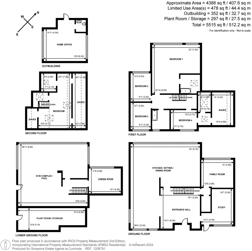 Floorplans For Pelhams Close, Esher, KT10