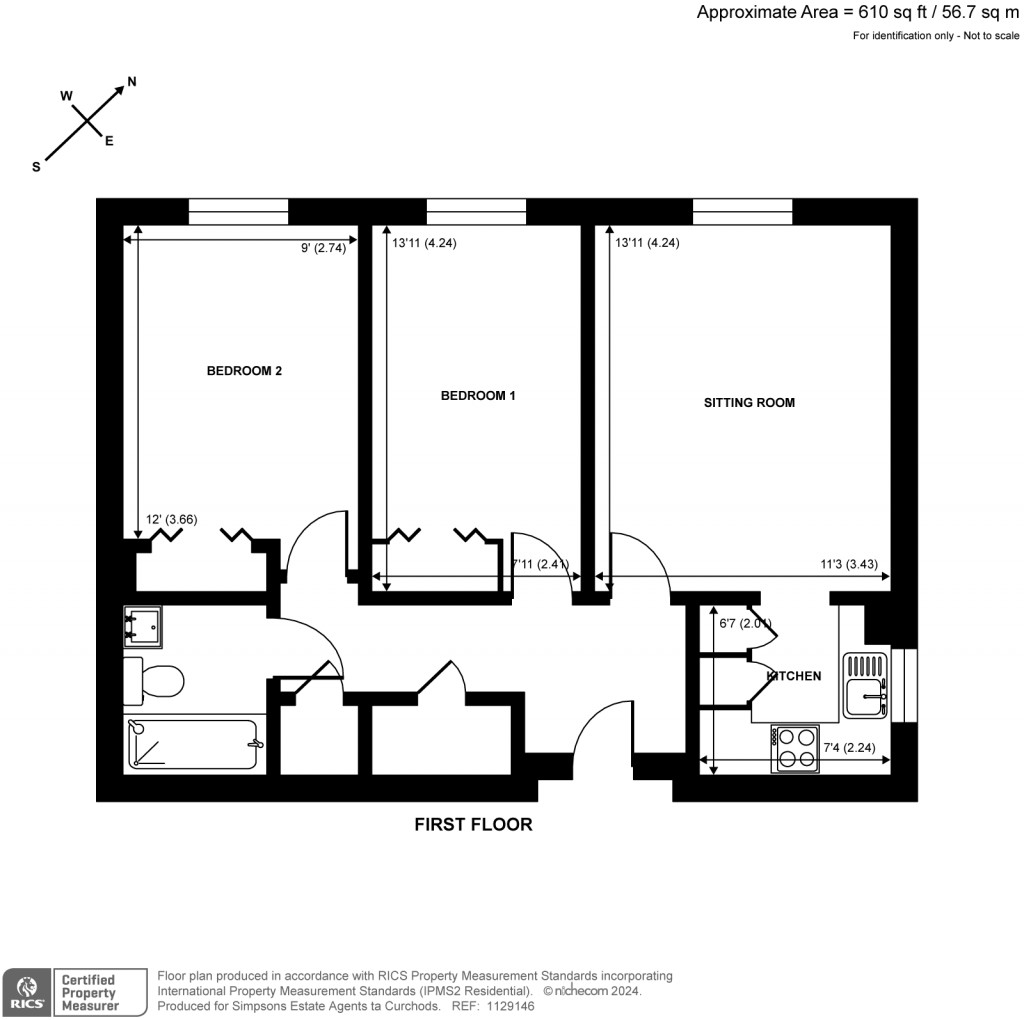 Floorplans For Denehyrst Court, York Road, Guildford, GU1