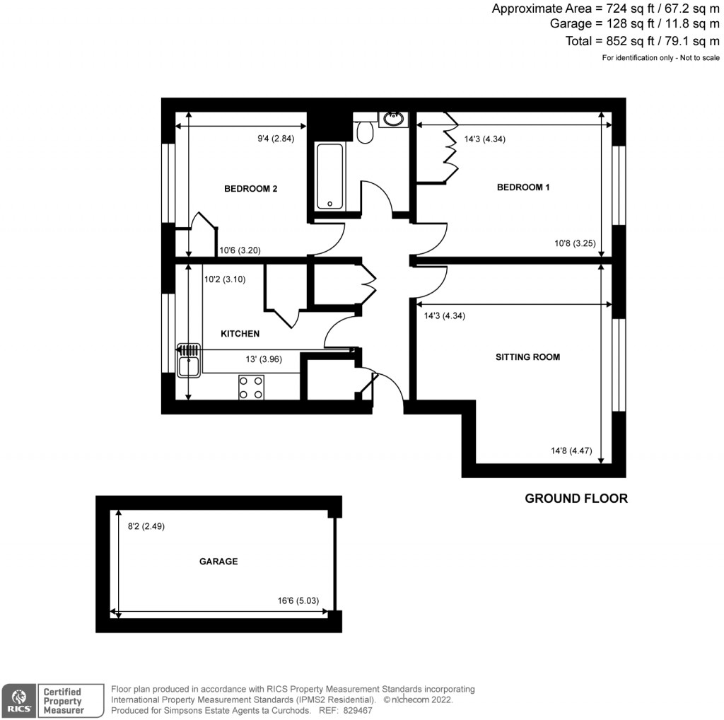 Floorplans For Woodgate House, 2 South Bank, KT6