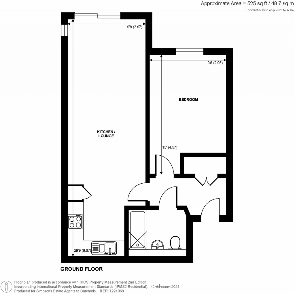 Floorplans For Victory Park Road, Addlestone, Surrey, KT15