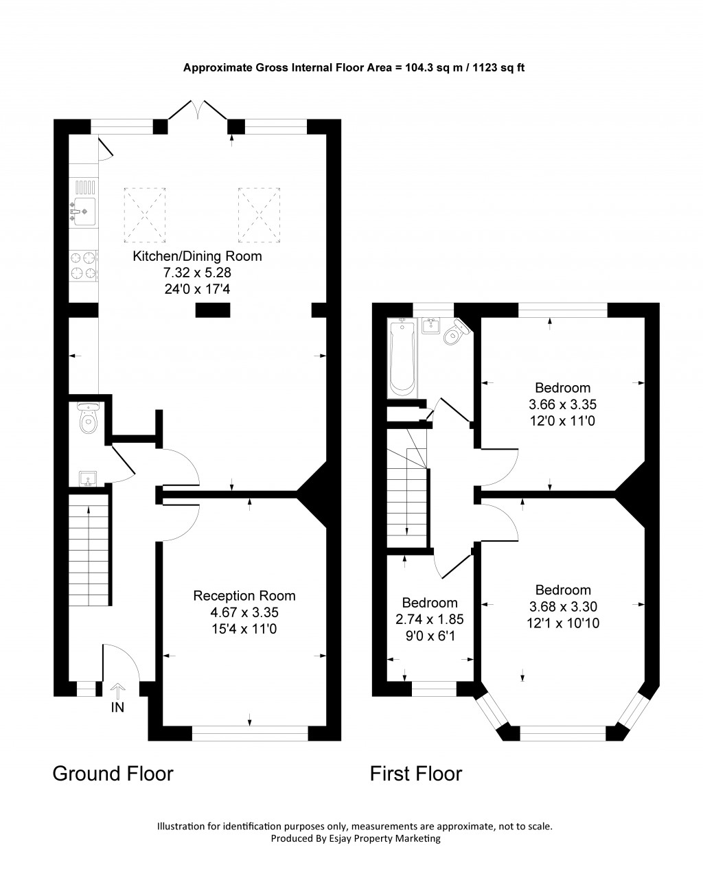 Floorplans For Franks Avenue, New Malden, KT3