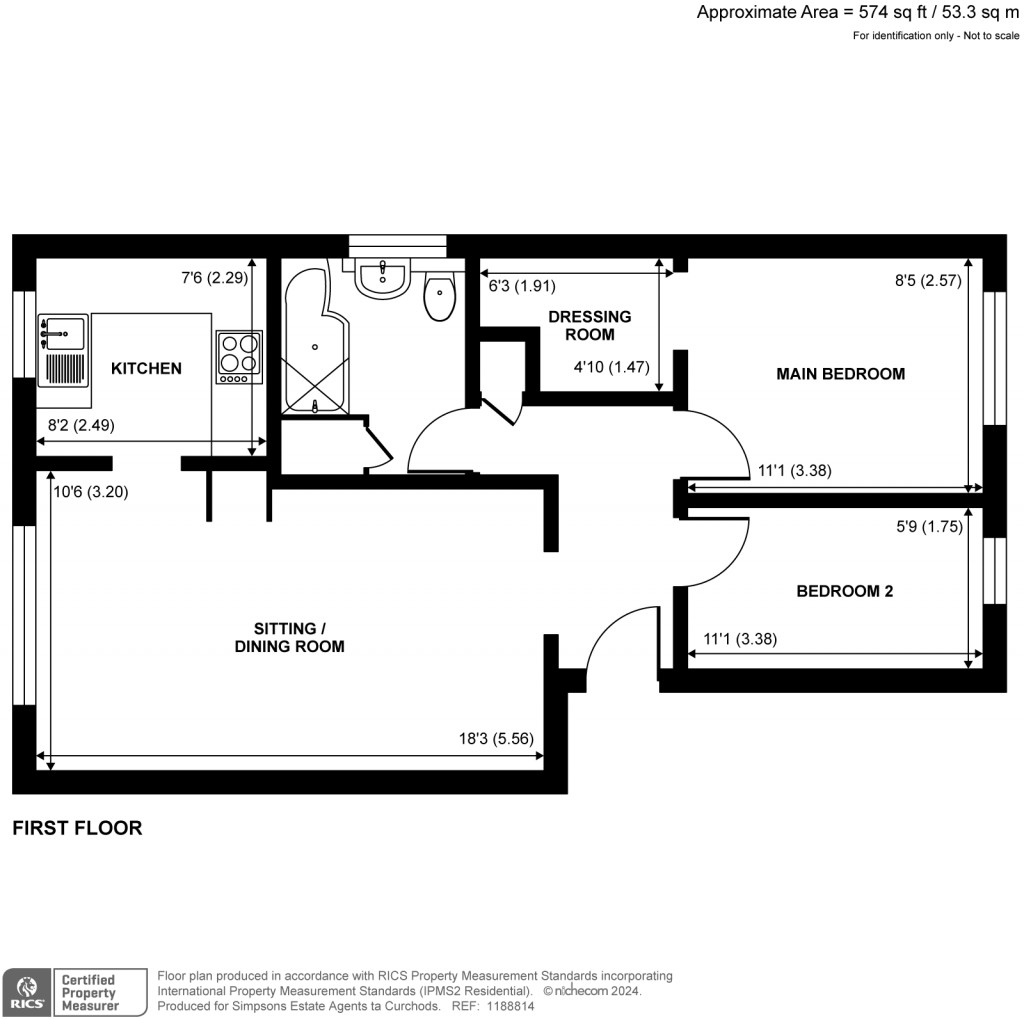 Floorplans For Escott Place, Ottershaw, KT16