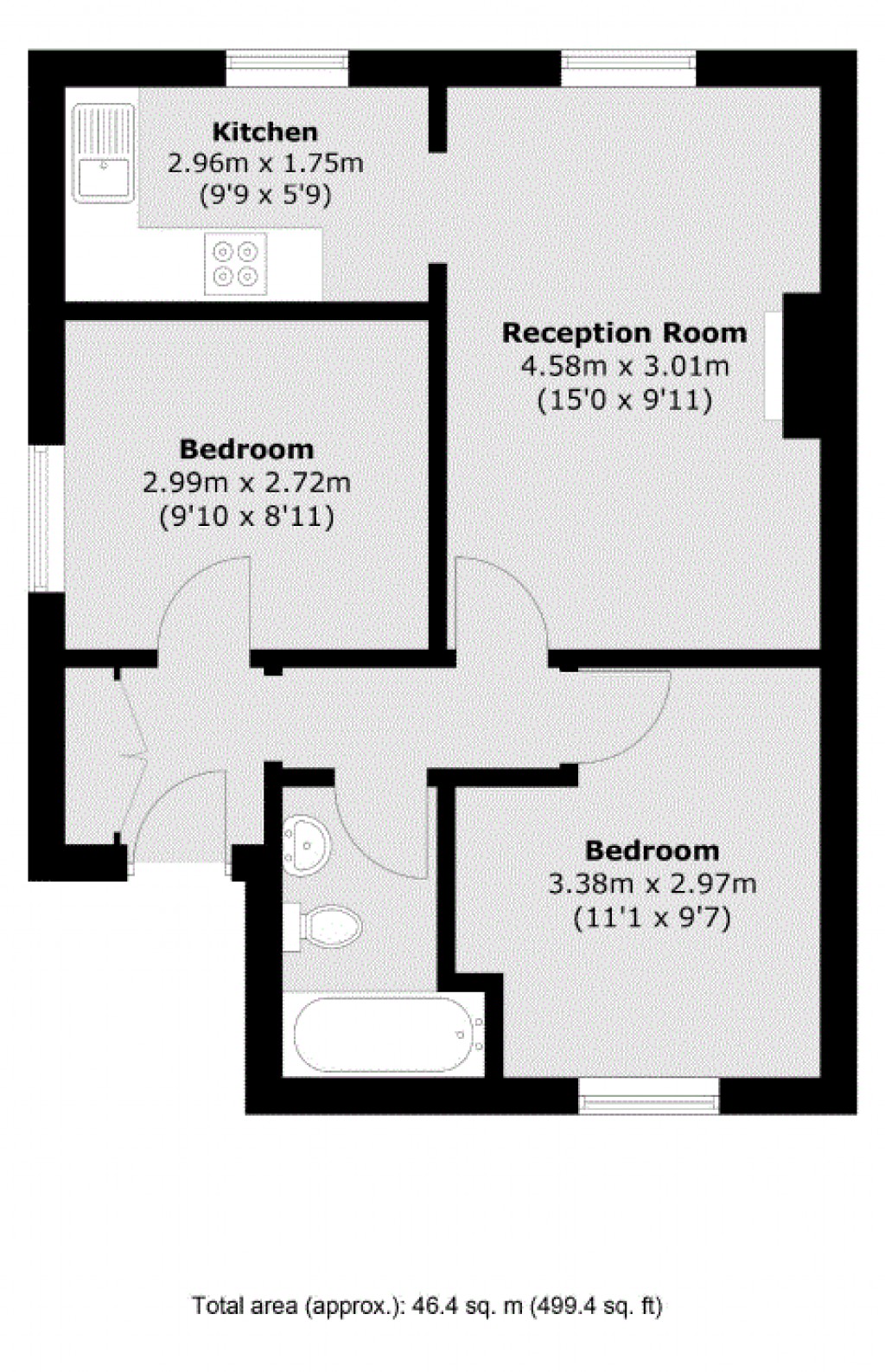 Floorplans For Thames Street, Sunbury-On-Thames, TW16