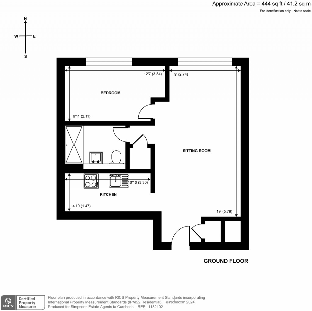 Floorplans For Kilmiston House, Manygate Lane, Shepperton, TW17