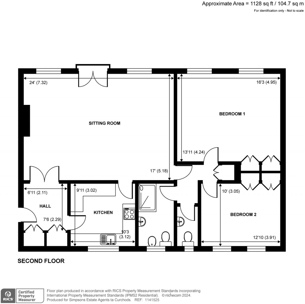 Floorplans For St. Georges Avenue, Weybridge, Surrey, KT13