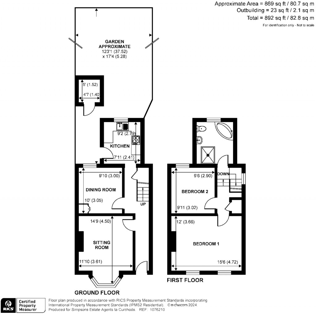 Floorplans For Victoria Road, Addlestone, KT15