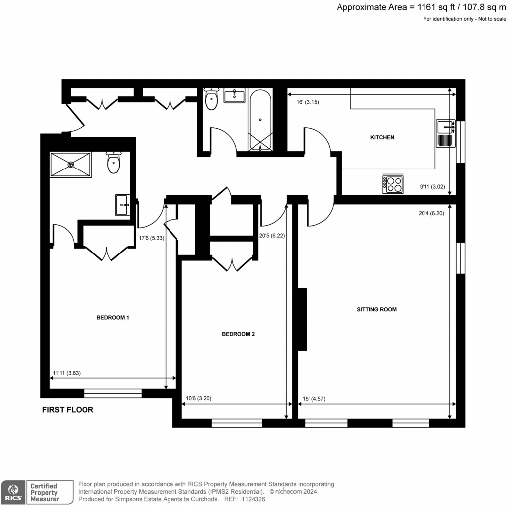 Floorplans For Cavendish Court, Cavendish Road, Weybridge, KT13