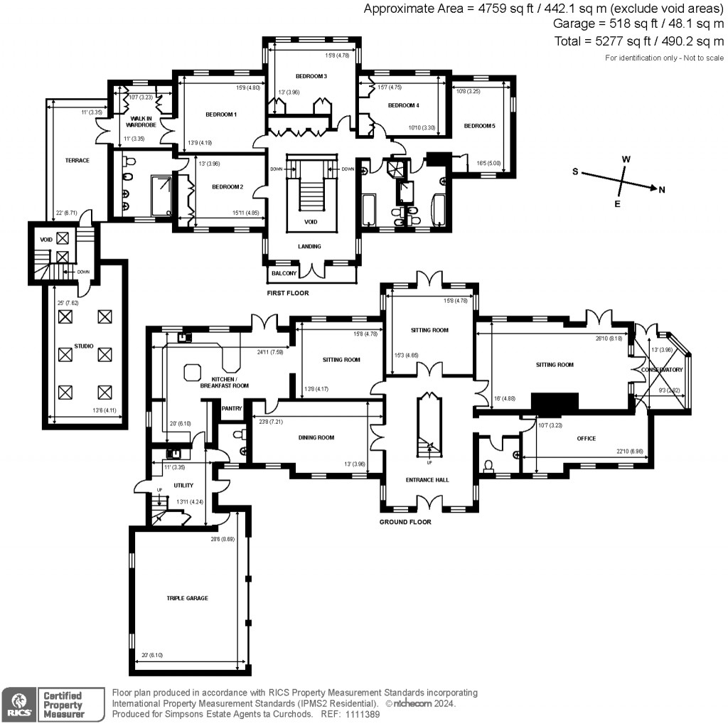 Floorplans For Tor Lane, Weybridge, KT13