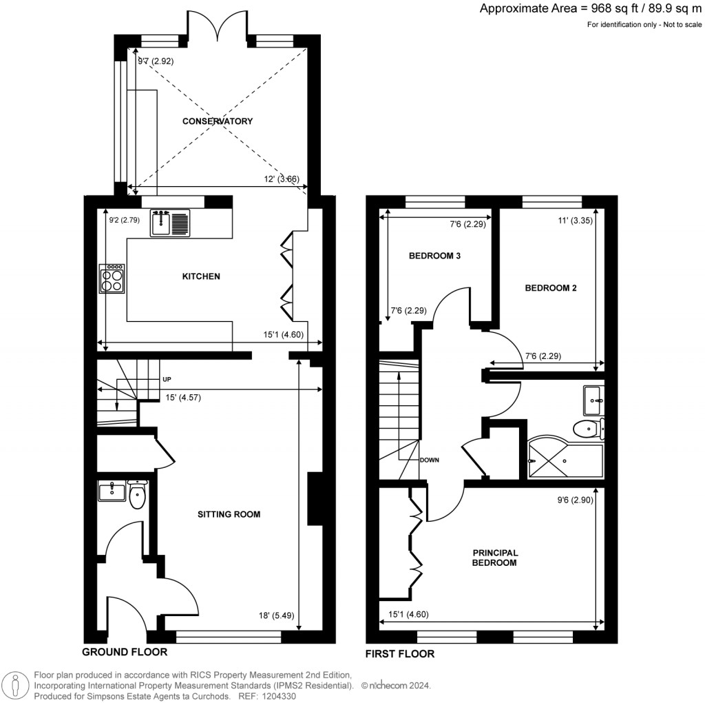 Floorplans For Hungerford Square, Weybridge, KT13