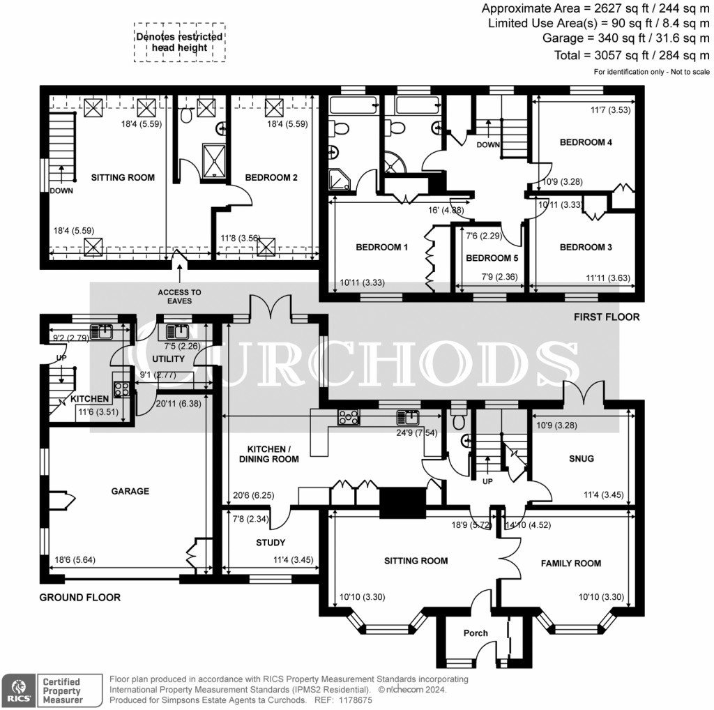 Floorplans For Church Lane, Bisley, Woking, GU24