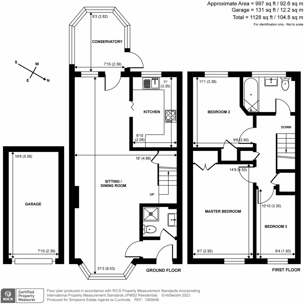 Floorplans For Broomhall End, Woking, Surrey, GU21