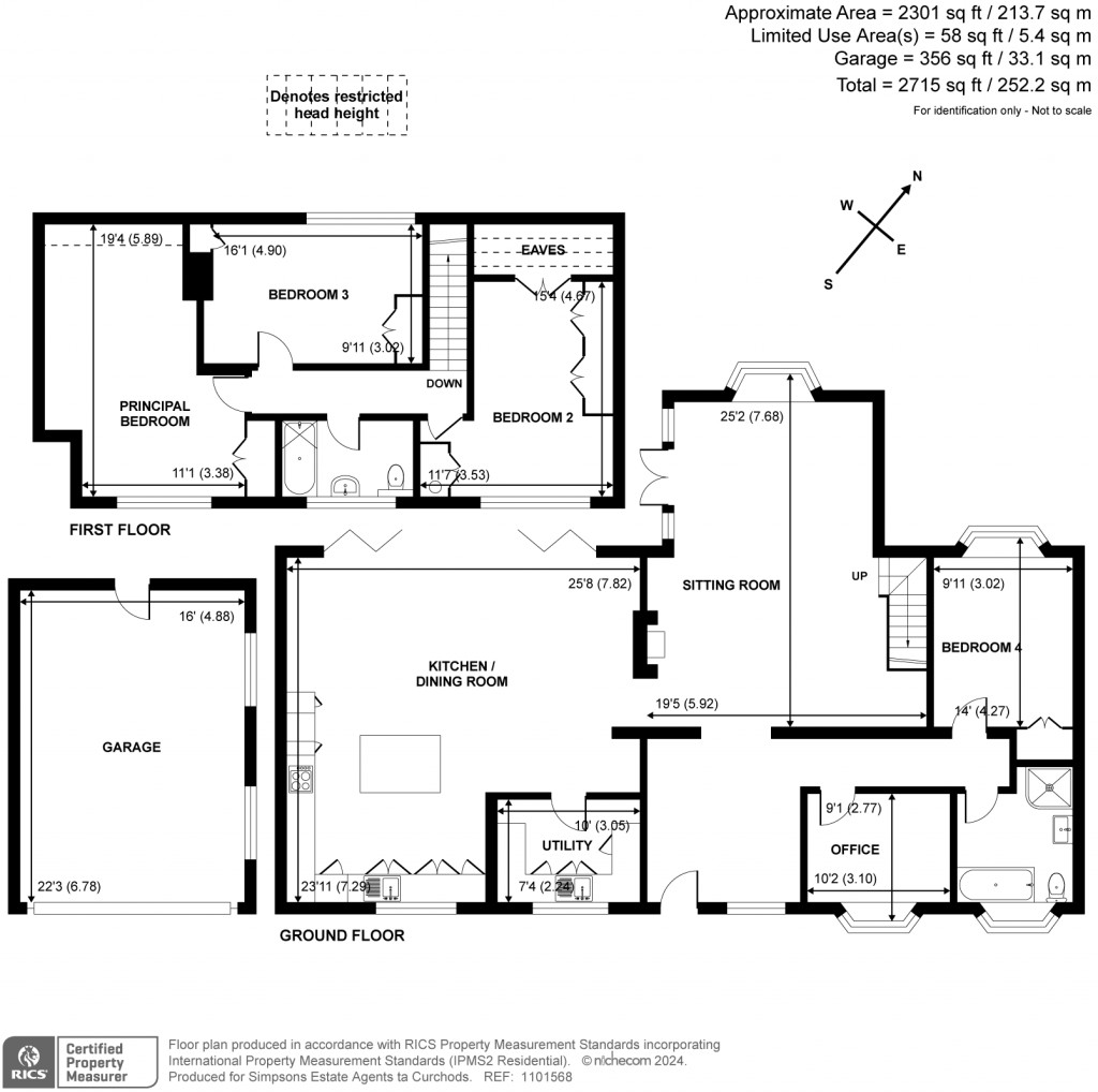 Floorplans For Scotts Grove Road, Chobham, Woking, GU24
