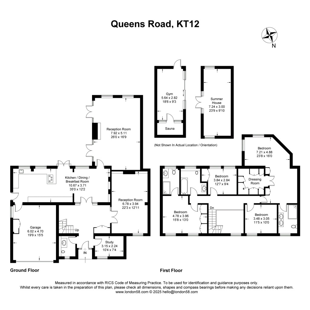 Floorplans For Queens Road, Hersham, Walton-On-Thames, KT12