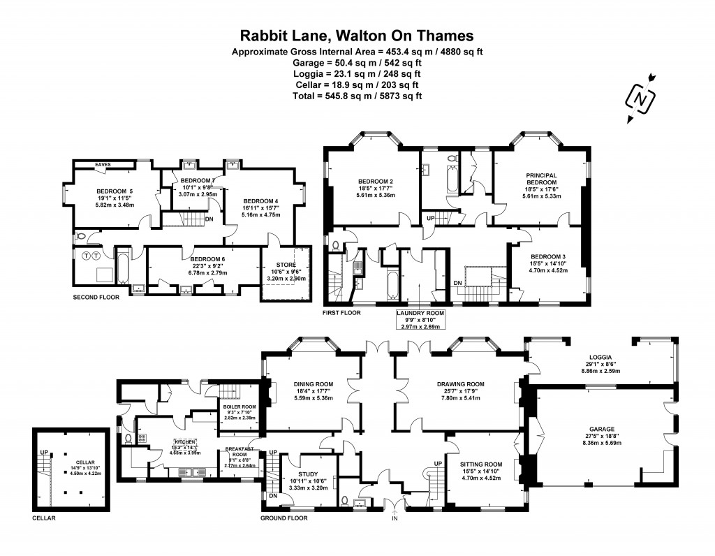 Floorplans For Rabbit Lane, Walton-on-Thames, KT12